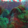 3d anaglyph image of Diplodocus