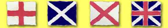 St. George's Flag, St. Andrew's Flag, St. Patrick's Flag, Union Flag of England and Scotland