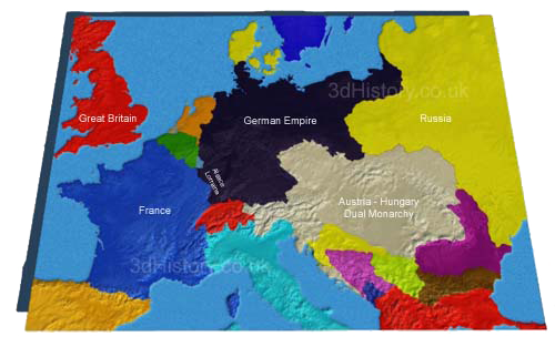 After the Franco-Prussian War the Southern German states joined Prussia and the North German Confederation to form teh German Empire