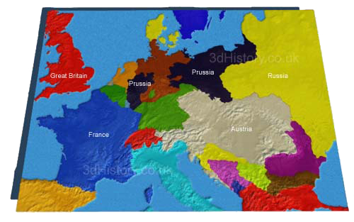 Prussia was a major European nation after the Napoleonic Wars