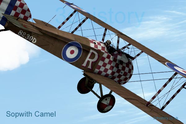 The Sopwith camel was credited with shooting down 1,294 enemy aircraft, more than any other Allied fighter during World War One