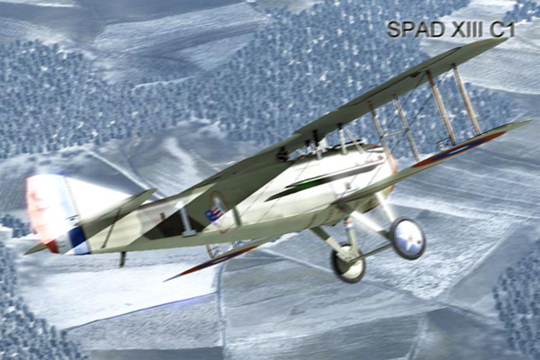 The Spad XIII C1 was a rugged succesful Allied fighter