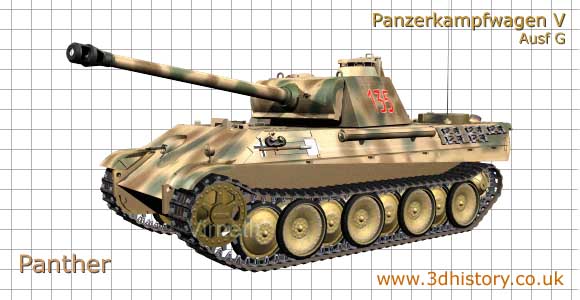The Panzer V Panther became the main battle tank later in the war