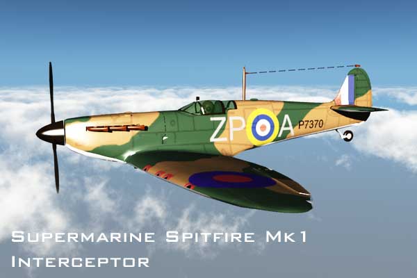 Supermarine Spitfire was a fighter used by RAF Fighter Command during World War Two