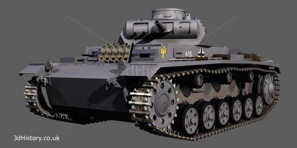 German pz III World War Two Medium Tank
