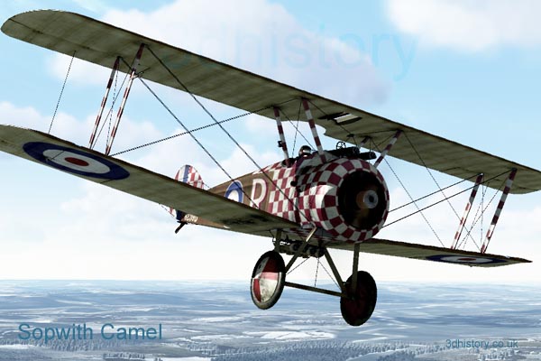 During the summer of 1918 a Sopwith Camel was trialed as a parasite fighter launched from underneath an airship
