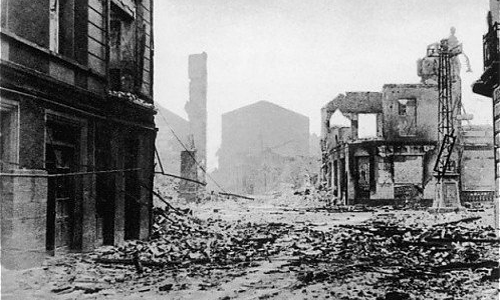 Guernica after bombing